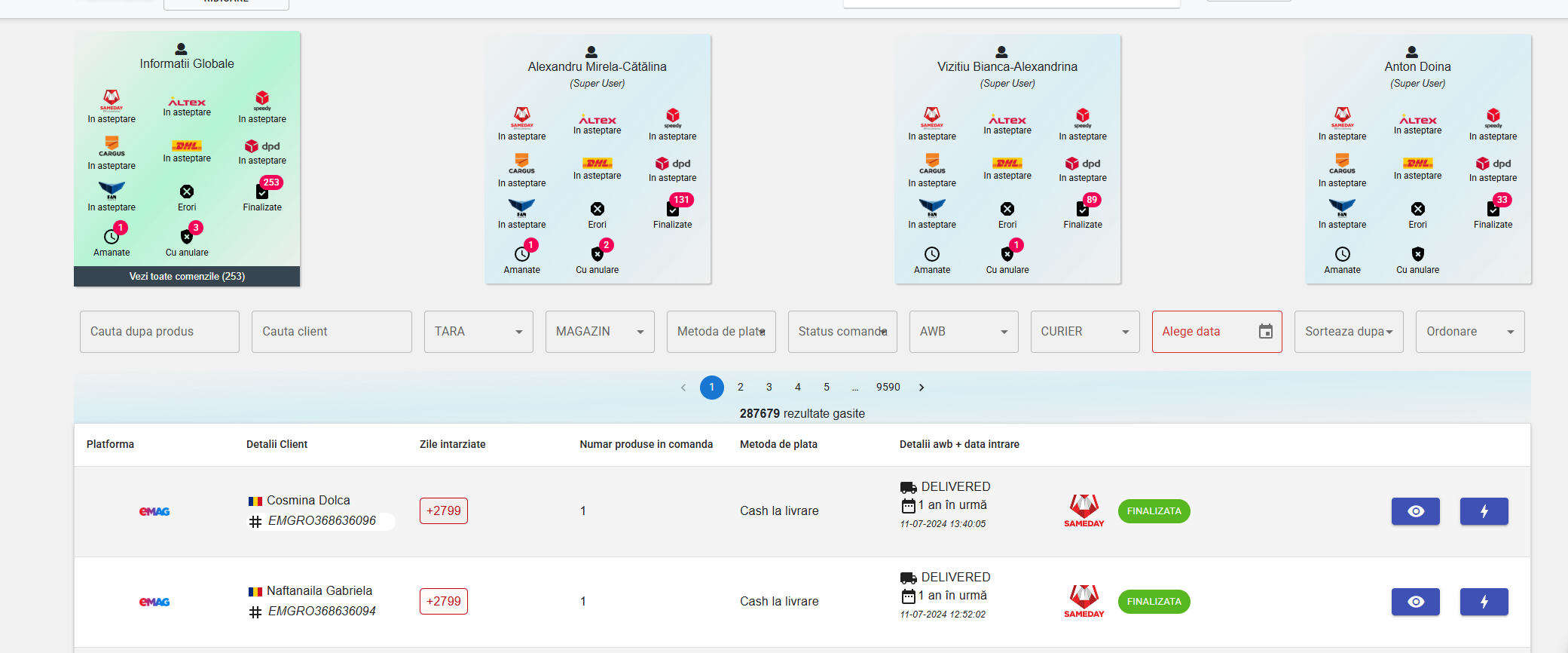 Asociere și mapare produse pe canale